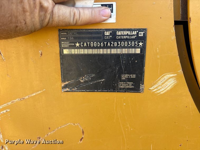 image for item ET0338 2019 Caterpillar D6T XL dozer