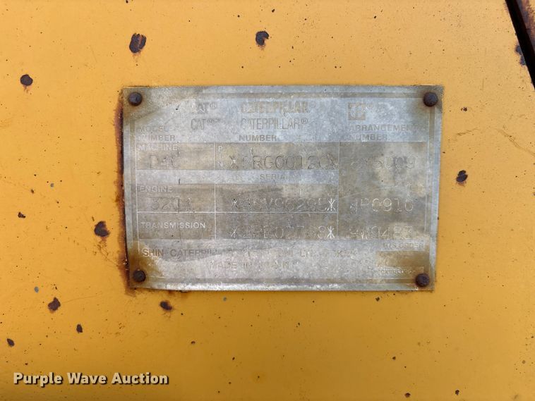 image for item EU0759 1991 Caterpillar D4C dozer