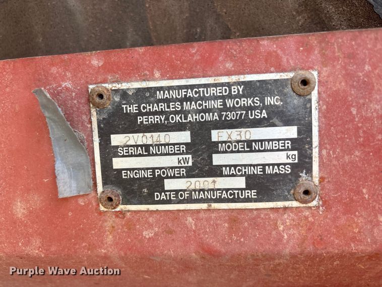 image for item EU5787 Ditch witch Fx30 vacuum excavator