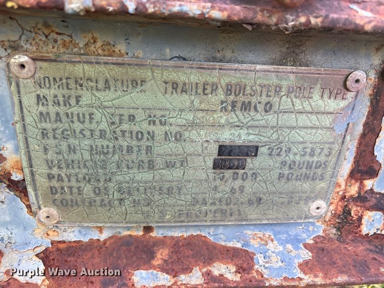 image for item EU5798 2018 Shop Built pole trailer