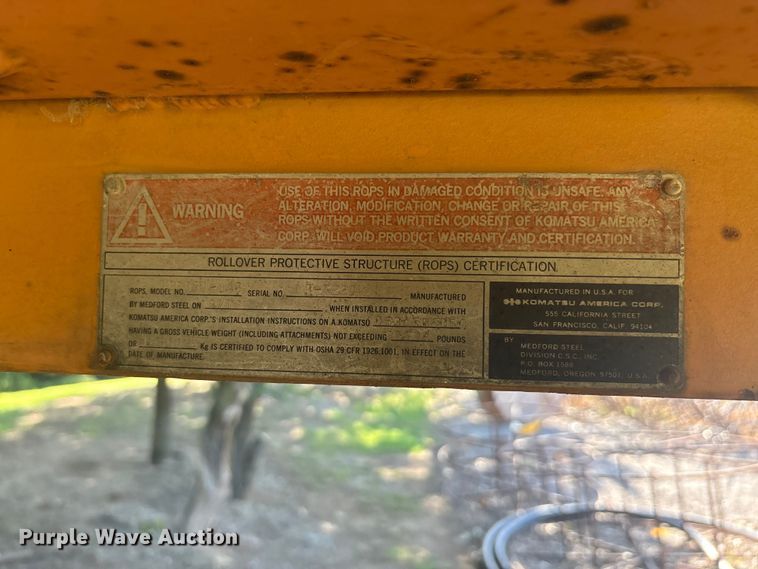 image for item EU5800 1978 Komatsu D53-16 dozer