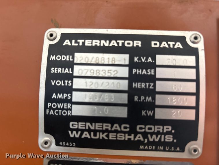 image for item EU5803 General 120/8818-1 generator