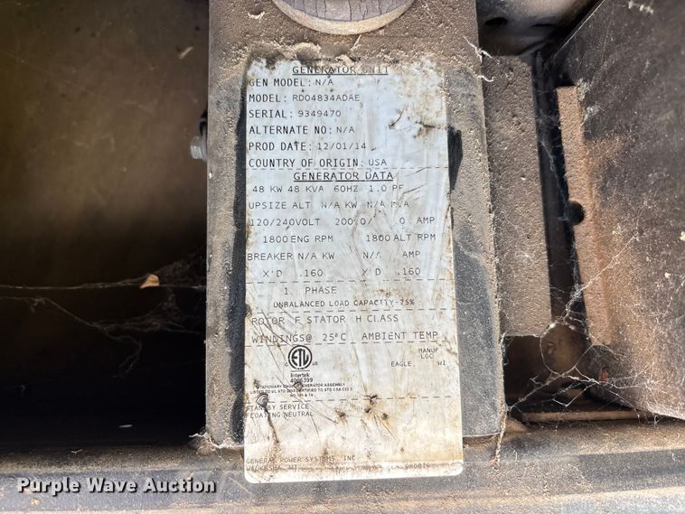 image for item EU5810 Generac RD04834 ADAE generator