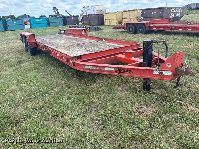 image for item EU5825 2019 Belshe TB16 tilt deck equipment trailer