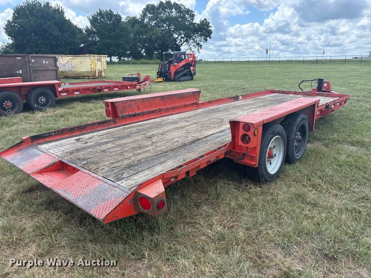 image for item EU5825 2019 Belshe TB16 tilt deck equipment trailer