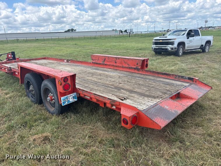 image for item EU5825 2019 Belshe TB16 tilt deck equipment trailer