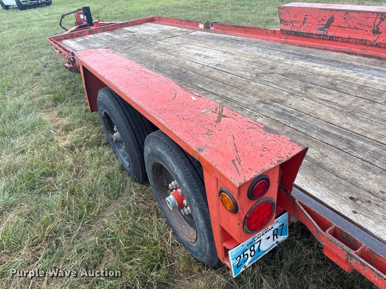 image for item EU5825 2019 Belshe TB16 tilt deck equipment trailer