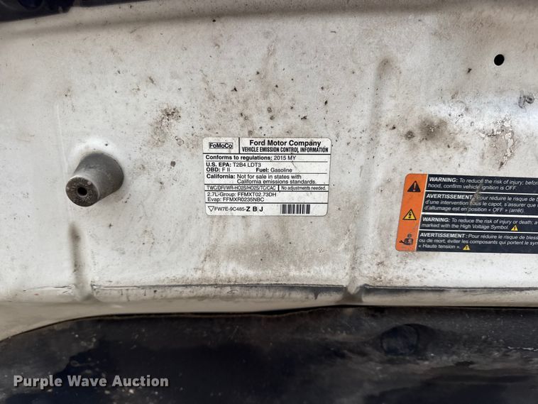 image for item EV6036 2015 Ford F150 XLT Ext. Cab pickup truck