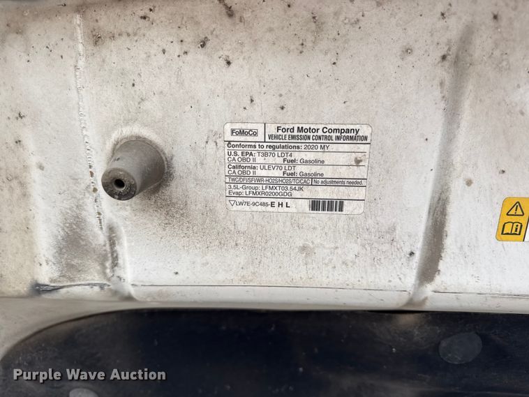 image for item EV6066 2020 Ford F150 Super Duty XLT Crew Cab pickup truck