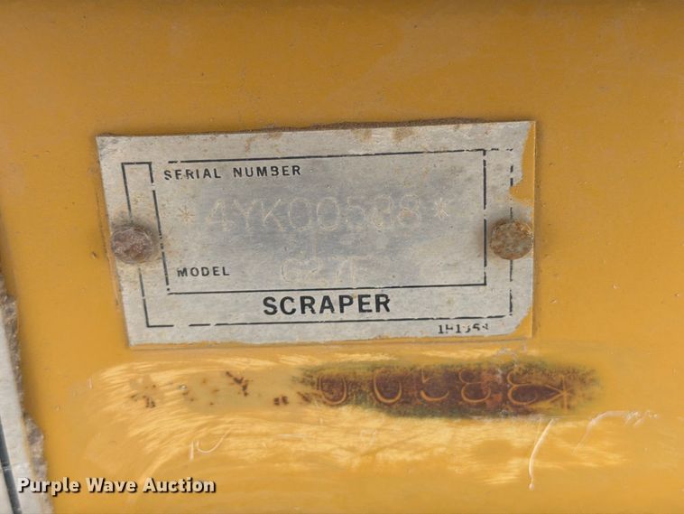 image for item EW2169 1998 Caterpillar 627F scraper