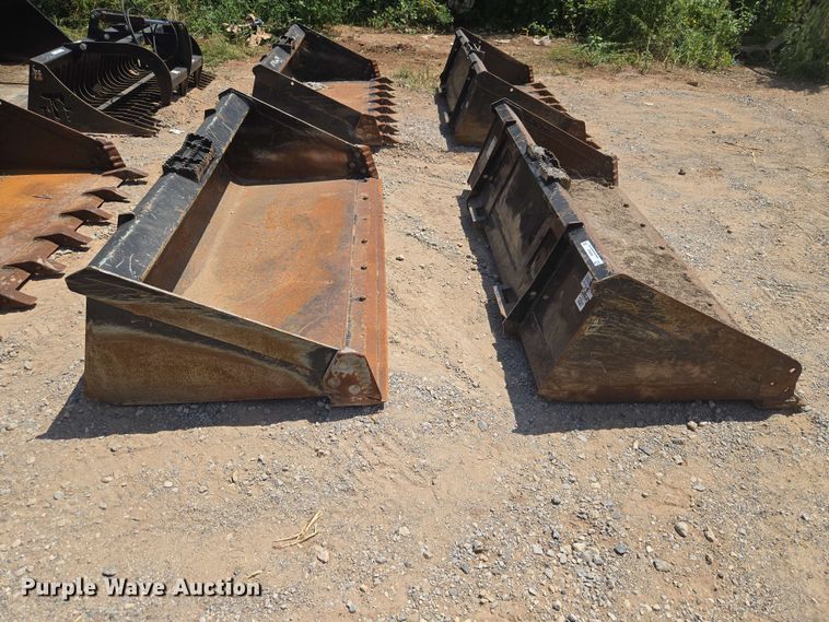image for item EW8536 (2) Land Pridec skid steer buckets
