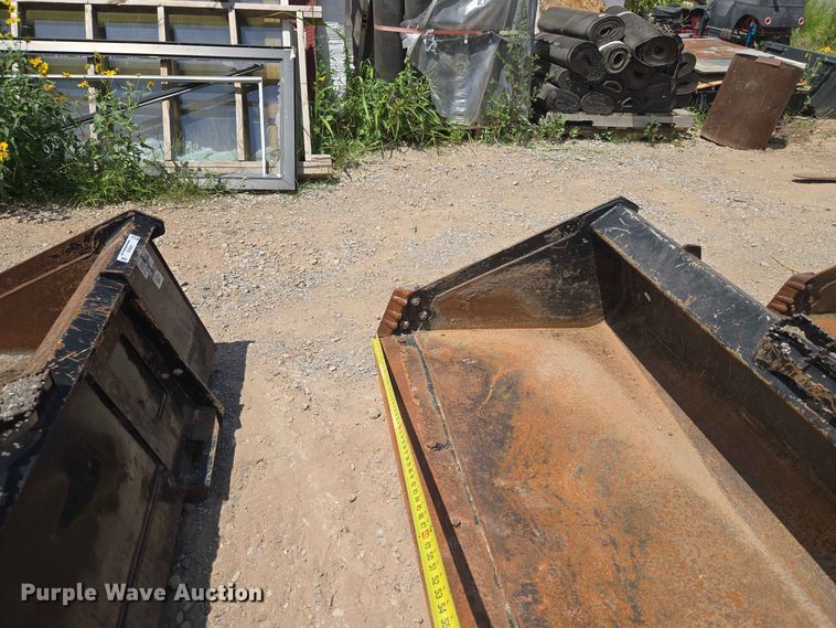 image for item EW8536 (2) Land Pridec skid steer buckets