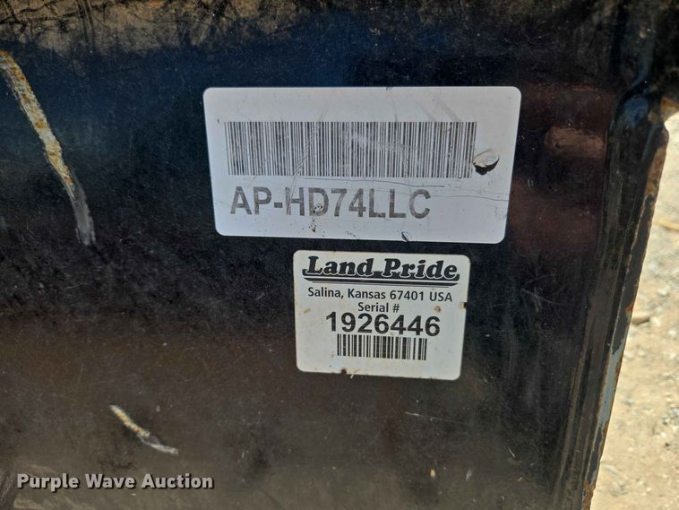 image for item EW8536 (2) Land Pridec skid steer buckets