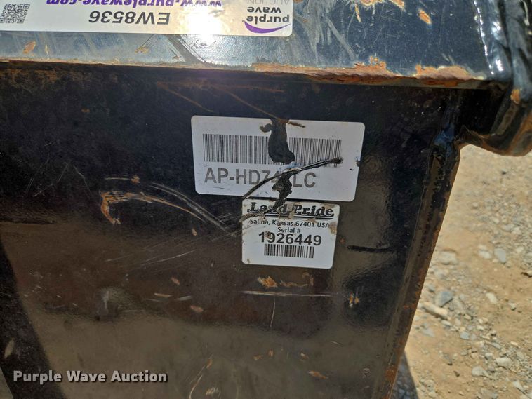 image for item EW8536 (2) Land Pridec skid steer buckets