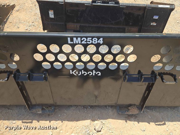 image for item EW8540 Kubota LM2584 skid steer bucket
