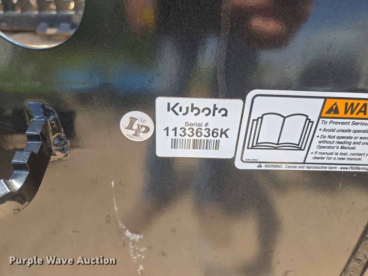 image for item EW8541 Kubota LM2584 skid steer bucket
