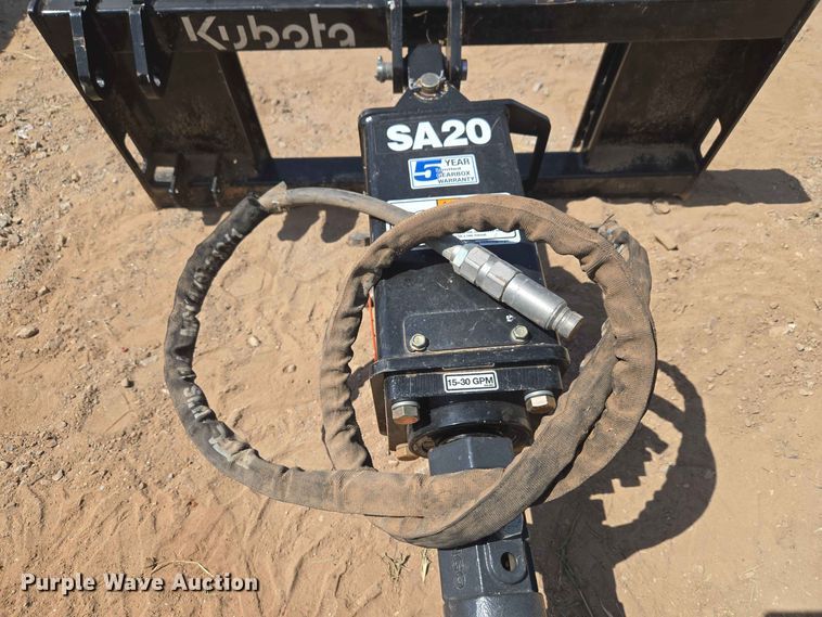 image for item EW8542 Kubota SA20 skid steer auger