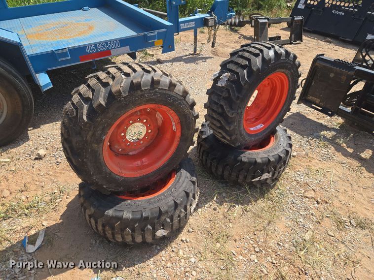 (4) 27/10.5-15 NHS Titan tires and wheels