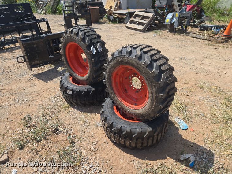 image for item EW8547 (4) 27/10.5-15 NHS Titan tires and wheels