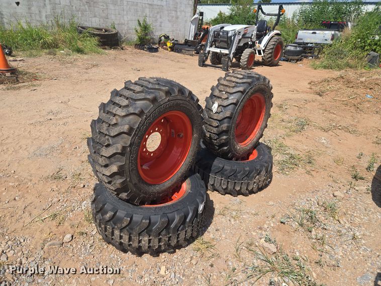 image for item EW8547 (4) 27/10.5-15 NHS Titan tires and wheels