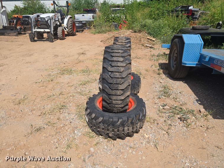 image for item EW8547 (4) 27/10.5-15 NHS Titan tires and wheels