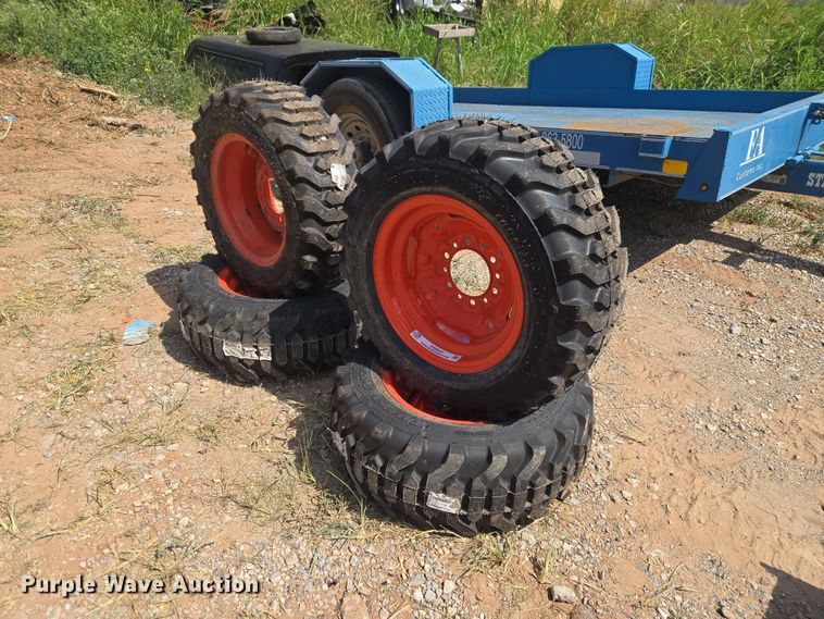 image for item EW8547 (4) 27/10.5-15 NHS Titan tires and wheels