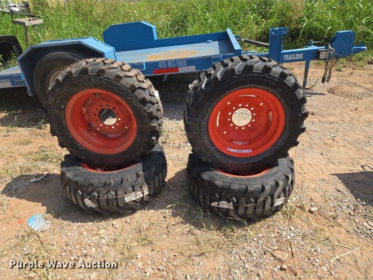 image for item EW8547 (4) 27/10.5-15 NHS Titan tires and wheels