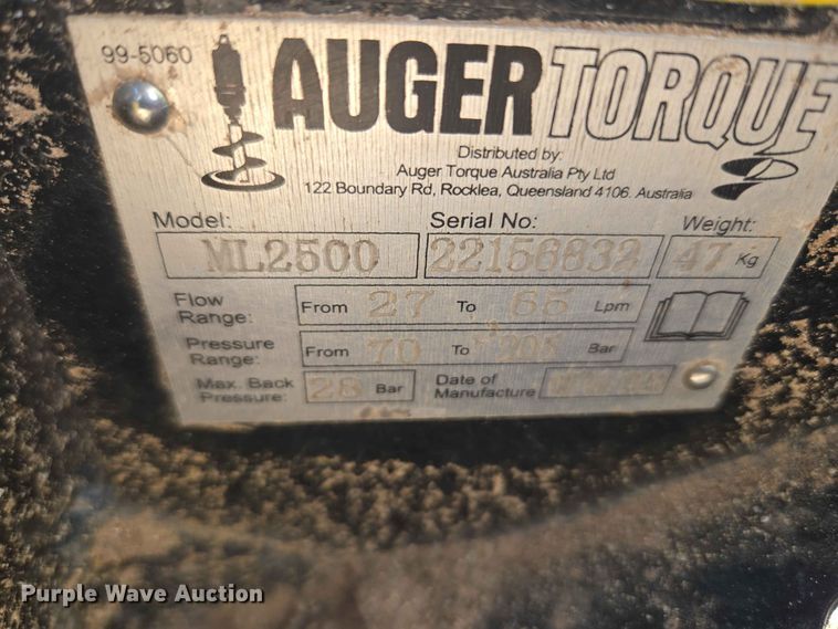 image for item EW8548 AugerTorque ML2500 compact utility loader auger