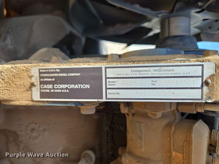 image for item EW8604 1995 Case 580L backhoe