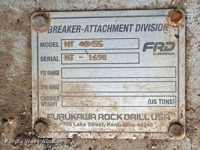 image for item EX2555 Furukawa MT40x55 excavator hydraulic thumb