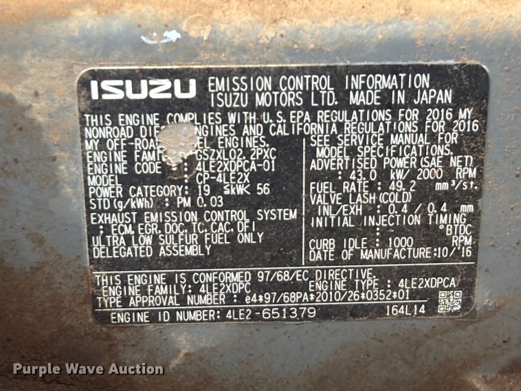 image for item EX2561 Kobelco SK85CS mini excavator