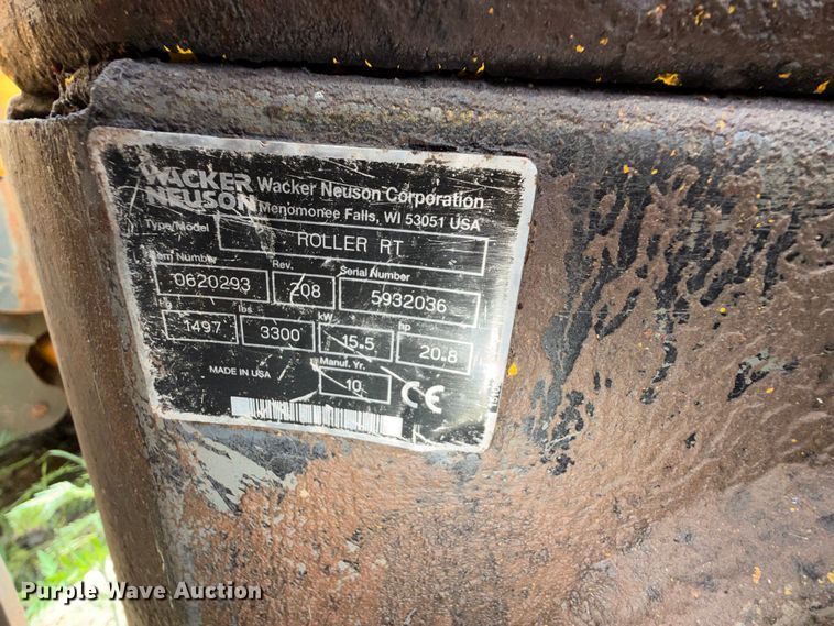 image for item EX2567 2010 Wacker Neuson RTSC2 trench compactor
