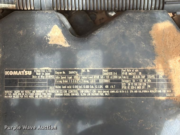 image for item EX2568 2019 Komatsu PC210LC-11 excavator