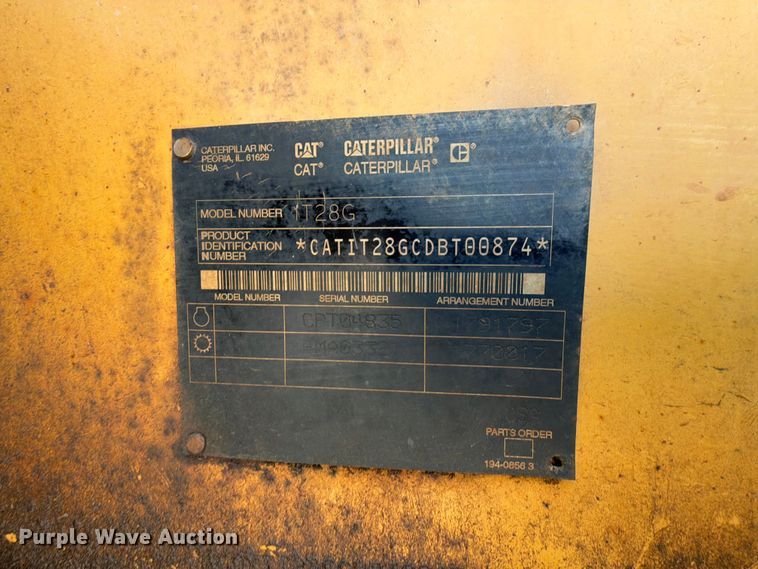 image for item EX2576 2004 Caterpillar IT28G wheel loader