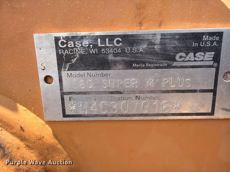 image for item EX2579 2004 Case 580 Super M Plus backhoe
