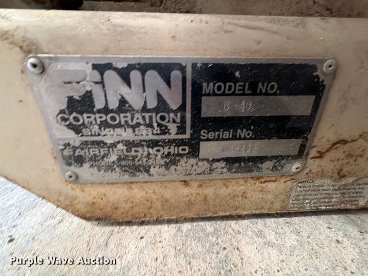 image for item EX2587 Finn B40 straw blower