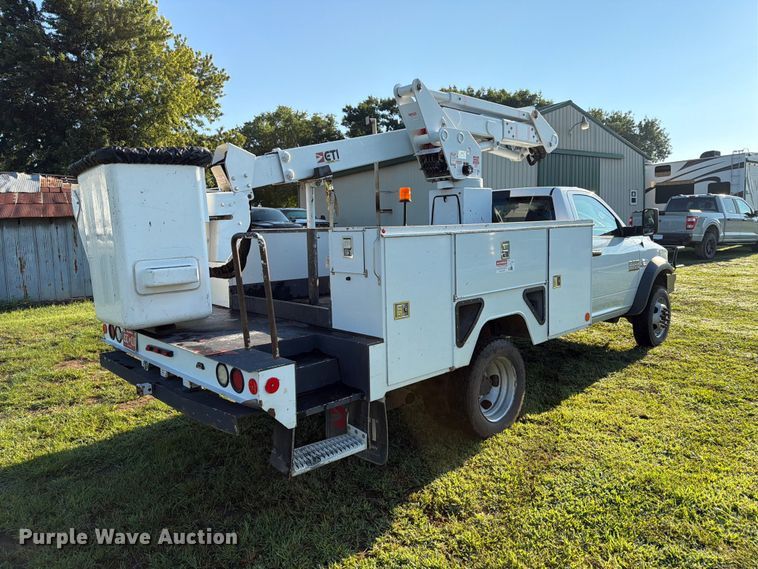 image for item EX4041 2016 RAM 5500 bucket truck