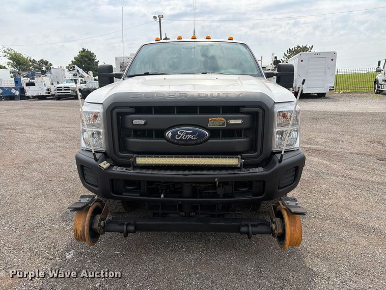 image for item FB4968 2015 Ford F250 Super Duty Ext. Cab utility bed pickup truck