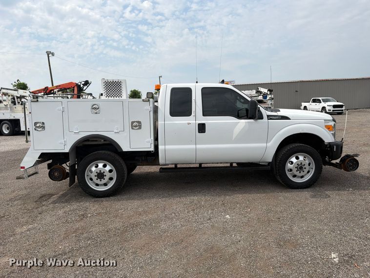 image for item FB4968 2015 Ford F250 Super Duty Ext. Cab utility bed pickup truck