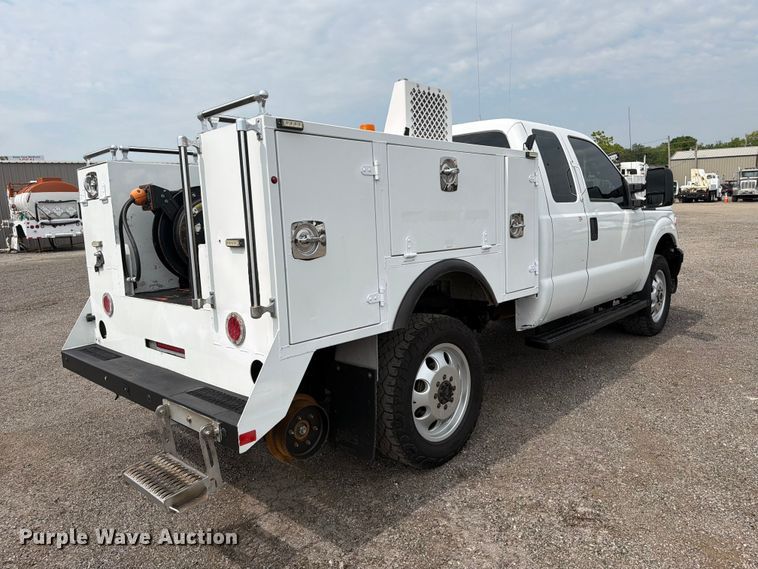 image for item FB4968 2015 Ford F250 Super Duty Ext. Cab utility bed pickup truck