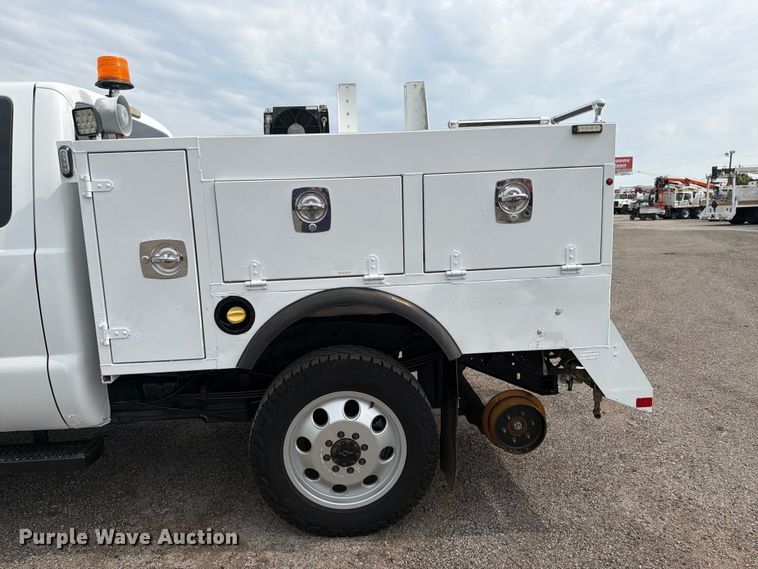 image for item FB4968 2015 Ford F250 Super Duty Ext. Cab utility bed pickup truck