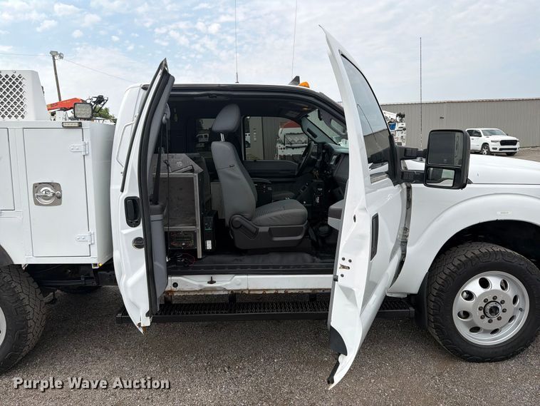 image for item FB4968 2015 Ford F250 Super Duty Ext. Cab utility bed pickup truck