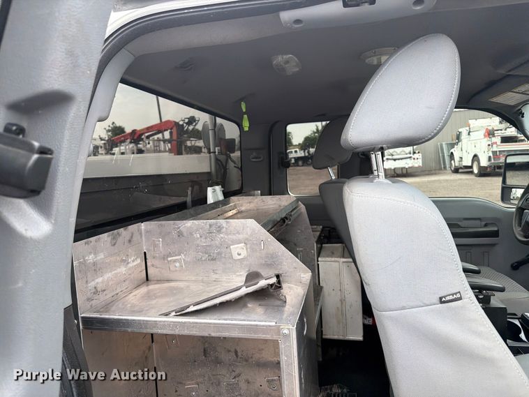 image for item FB4968 2015 Ford F250 Super Duty Ext. Cab utility bed pickup truck