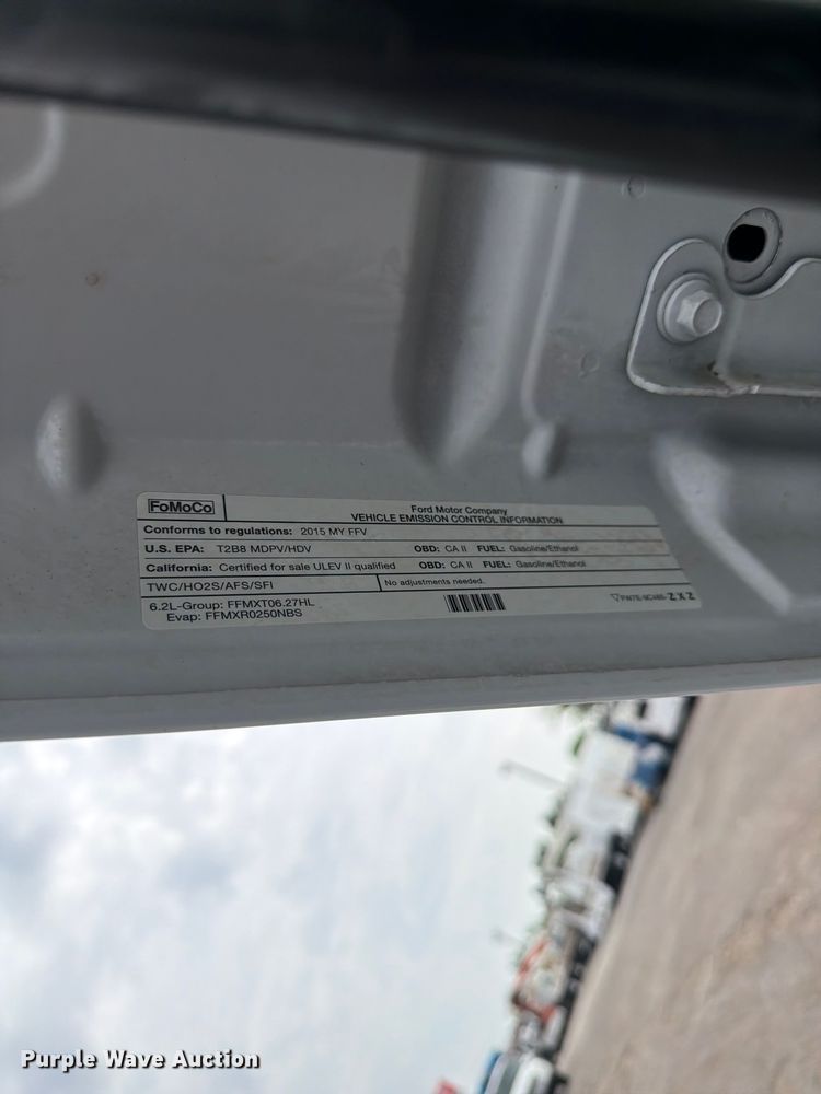 image for item FB4968 2015 Ford F250 Super Duty Ext. Cab utility bed pickup truck