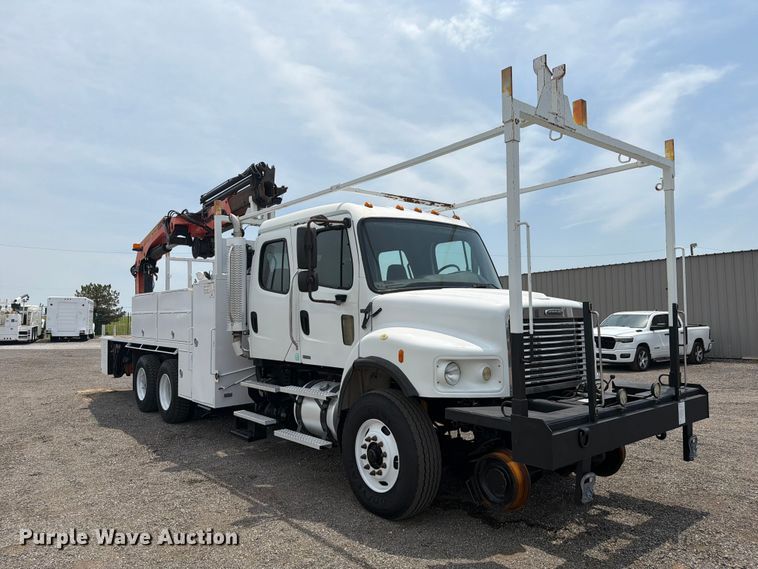 image for item FB4970 2007 Freightliner Business Class M2 Crew Cab crane truck