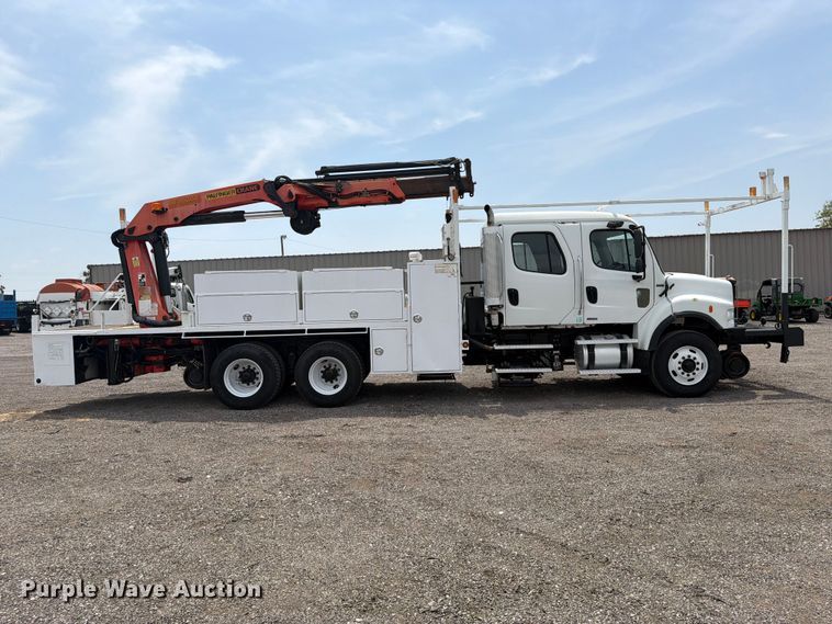 image for item FB4970 2007 Freightliner Business Class M2 Crew Cab crane truck