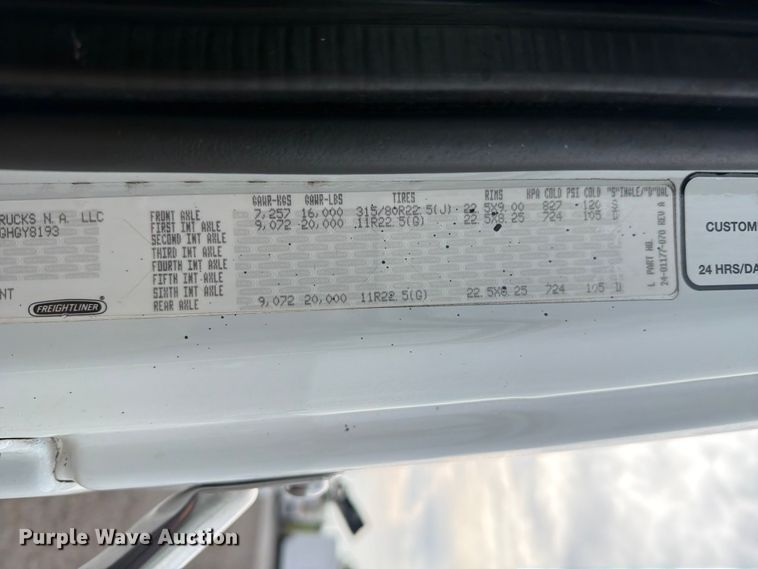 image for item FB4973 2016 Freightliner 108SD Crew Cab crane truck