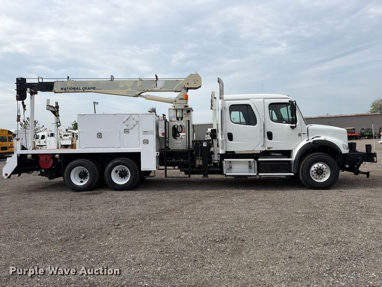 image for item FB4975 2012 Freightliner Business Class M2 Crew Cab crane truck