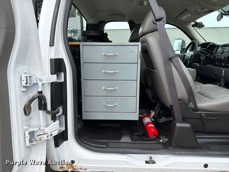 image for item FB4976 2013 Chevrolet Silverado 3500HD Ext. Cab utility bed pickup truck