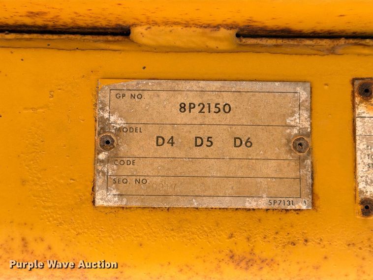 image for item FB8276 1977 Caterpillar D6D dozer